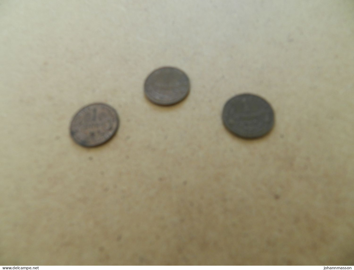 Lot De  Trois  Monnaies  1 Centime  1911   Une  1912  Deux - Lots & Kiloware - Coins