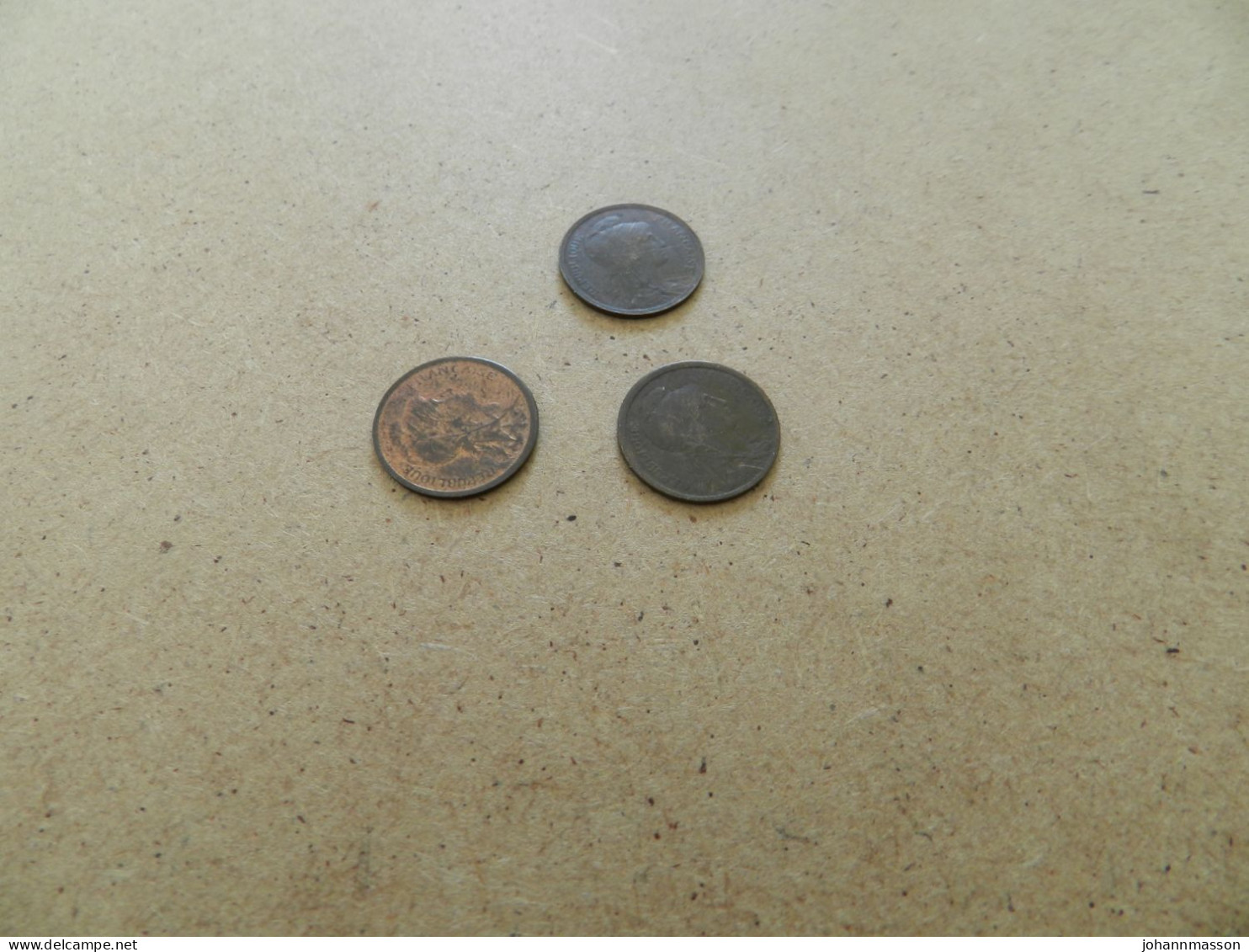 Lot De  Trois  Monnaies  1 Centime  1911   Une  1912  Deux - Lots & Kiloware - Coins