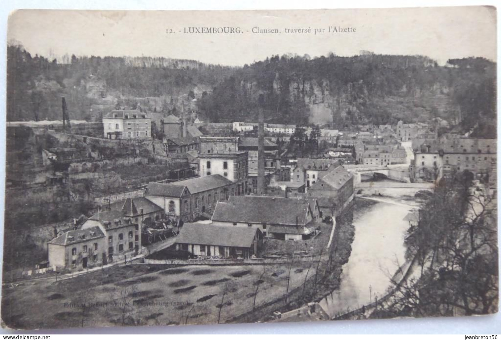 LUXEMBOURG. - Clausen Traversé Par L'Alzette - CPA 1920 Voir état - Clervaux