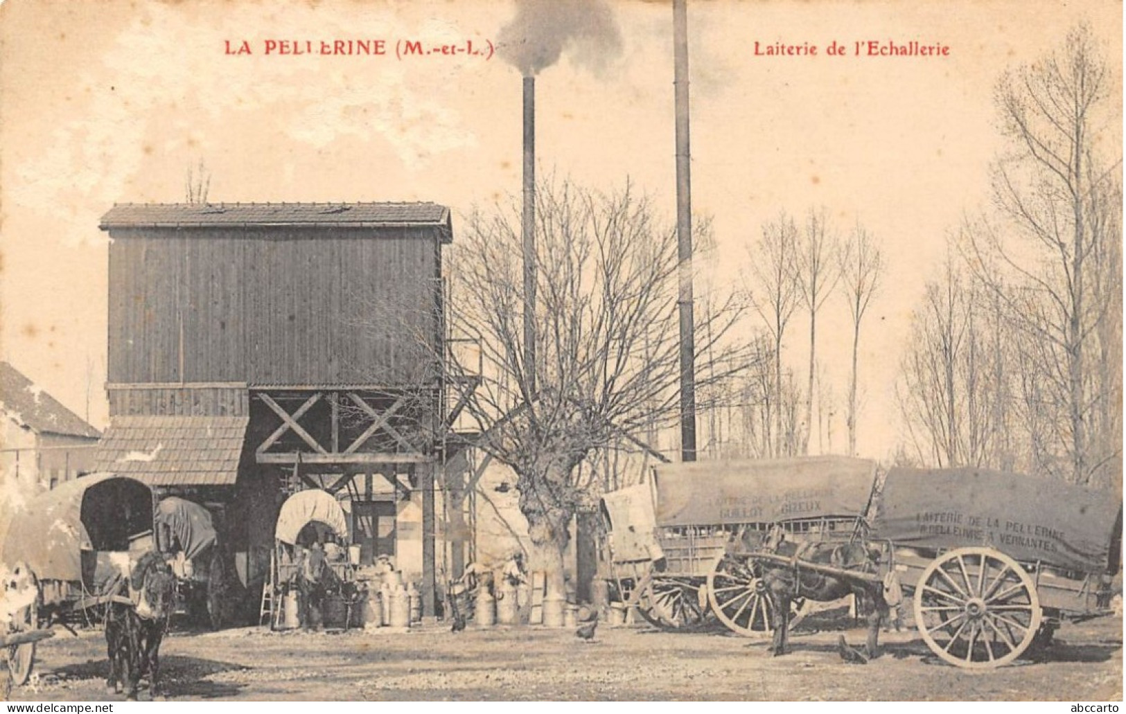 La Pellerine      49      Laiterie De L'Echallerie   447-448   .Petits Grattages.    (voir Scan) - Other & Unclassified