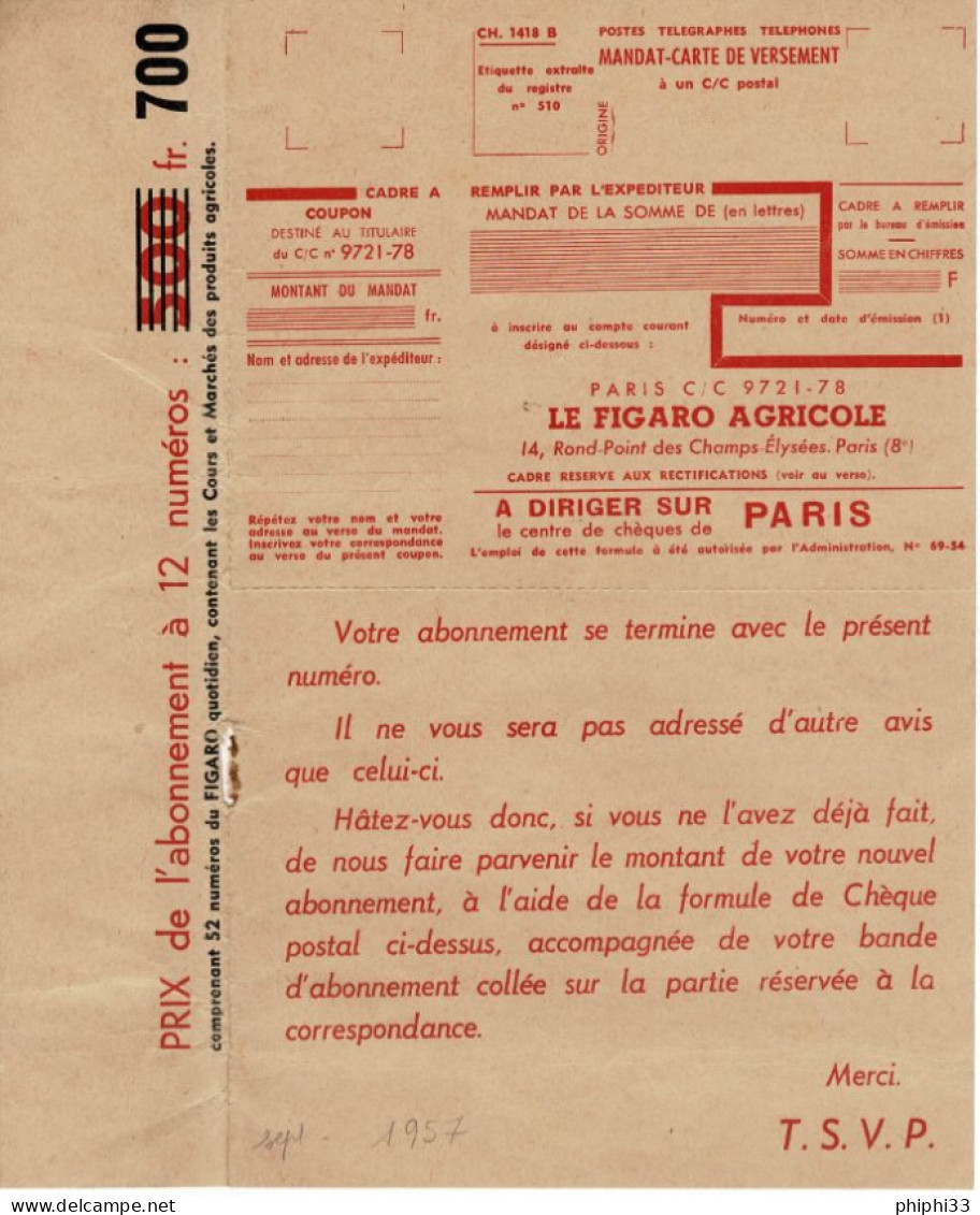 A SAISIR LOT DE DOCUMENTS DE LA POSTE - Documents De La Poste