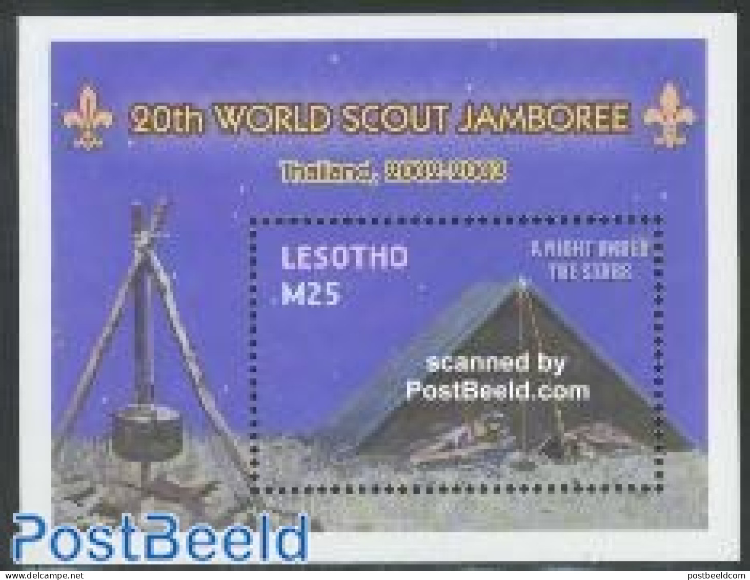 Lesotho 2002 World Jamboree S/s, Mint NH, Sport - Scouting - Lesotho (1966-...)