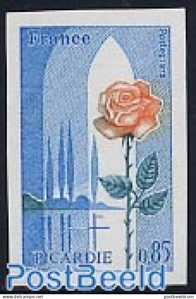 France 1975 Picardie 1v Imperforated, Mint NH, Nature - Flowers & Plants - Roses - Neufs