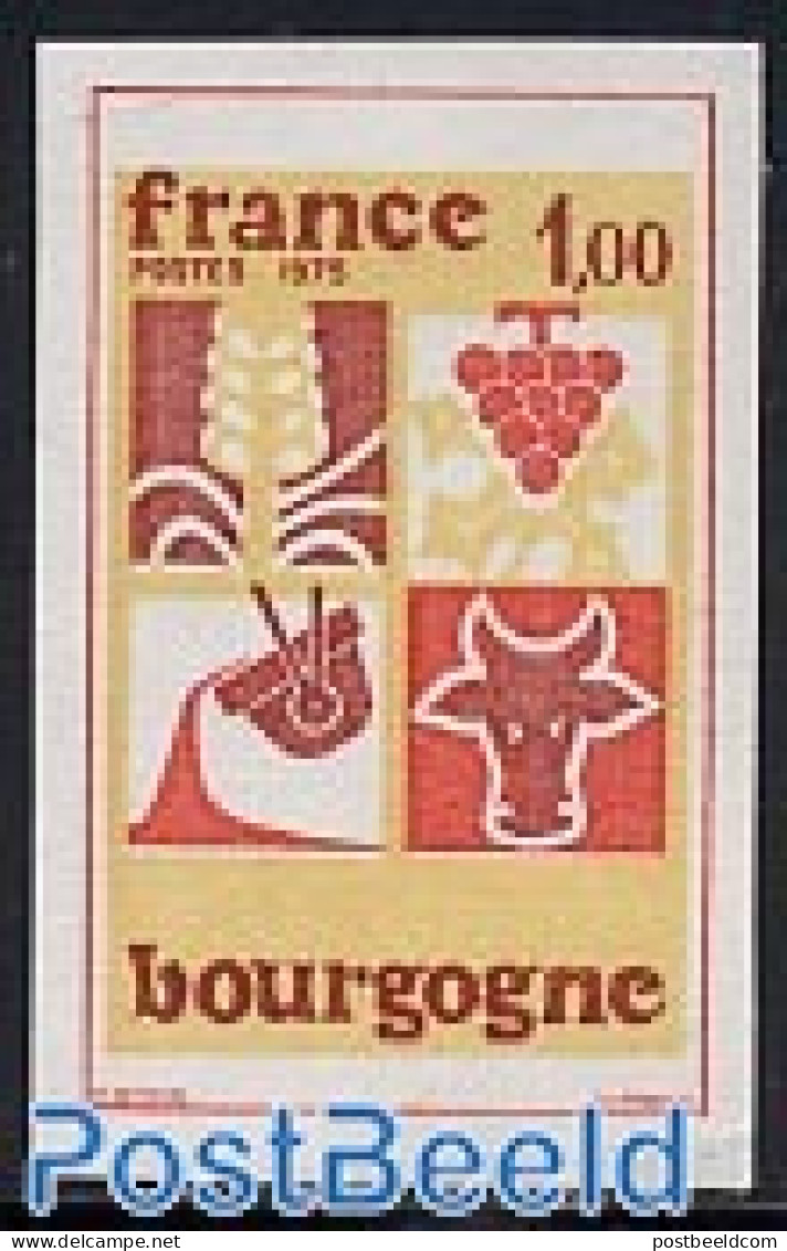 France 1975 Burgundy 1v Imperforated, Mint NH, Nature - Wine & Winery - Ungebraucht