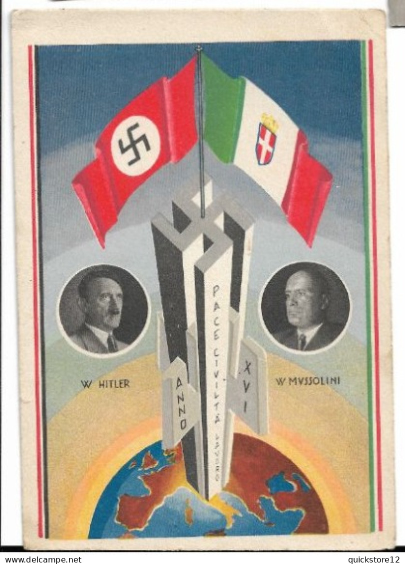 W. Hitler Y W. Mussolini   7353 - Personaggi