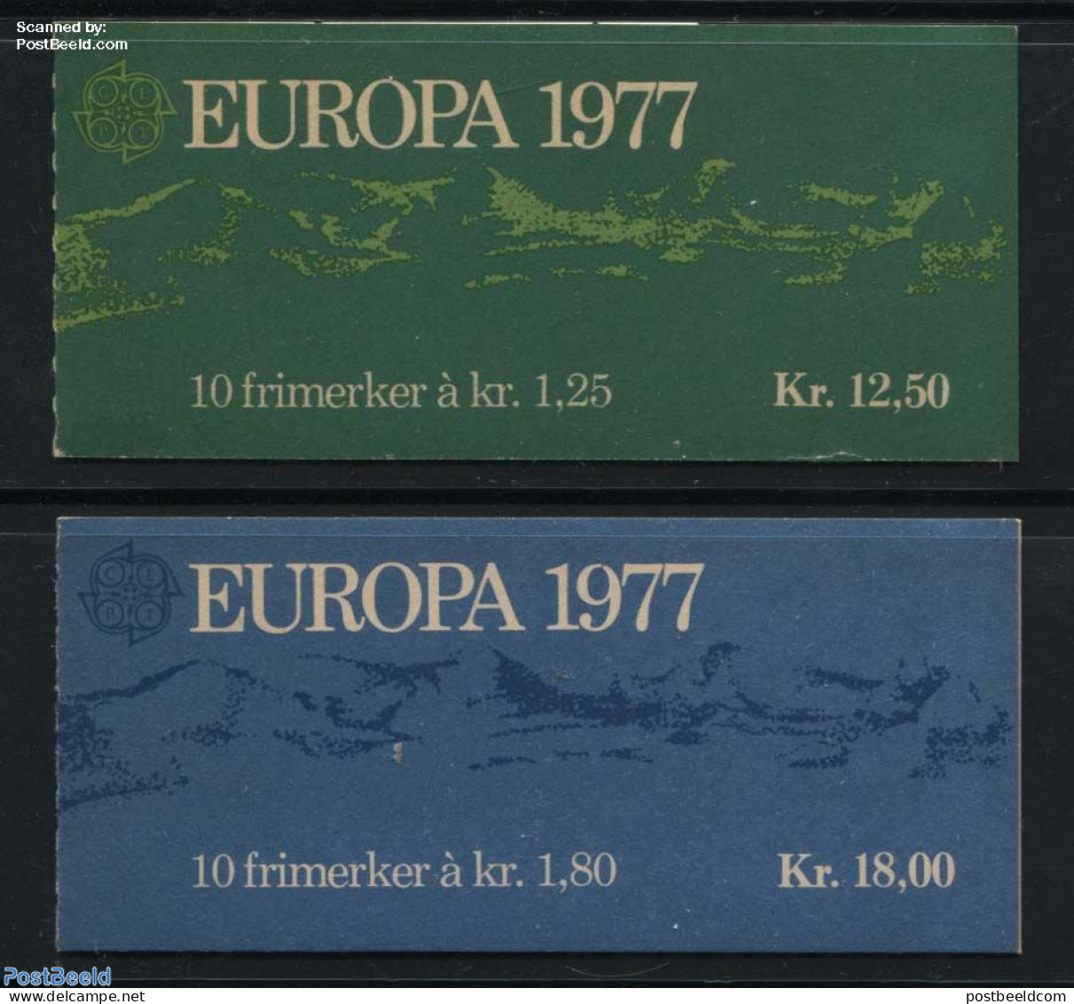 Norway 1977 Europa, 2 Booklets, Mint NH, History - Nature - Europa (cept) - Water, Dams & Falls - Stamp Booklets - Ongebruikt