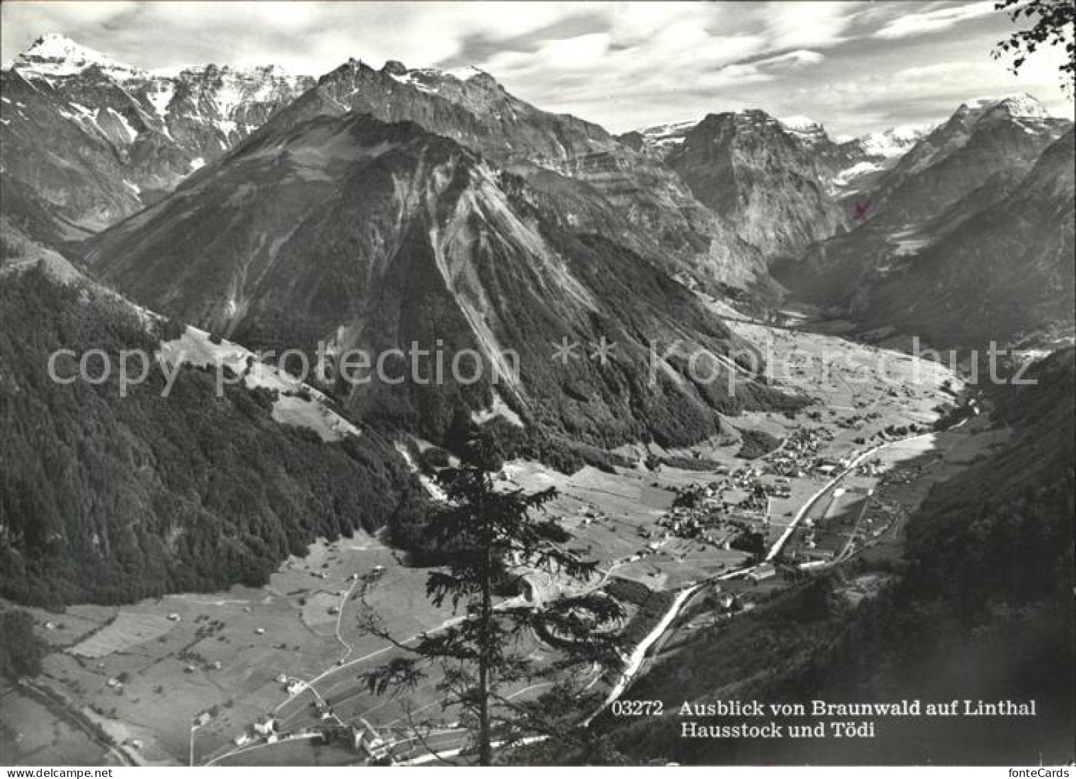 11631646 Braunwald GL Blick Auf Linthal Hausstock Und Toedi Glarner Alpen Gebirg - Autres & Non Classés