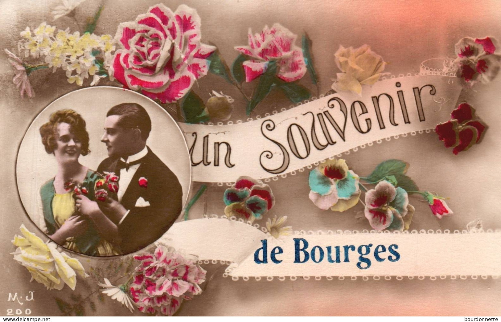 BOURGES : Un Souvenir De Bourges Portrait De Couple - Bourges