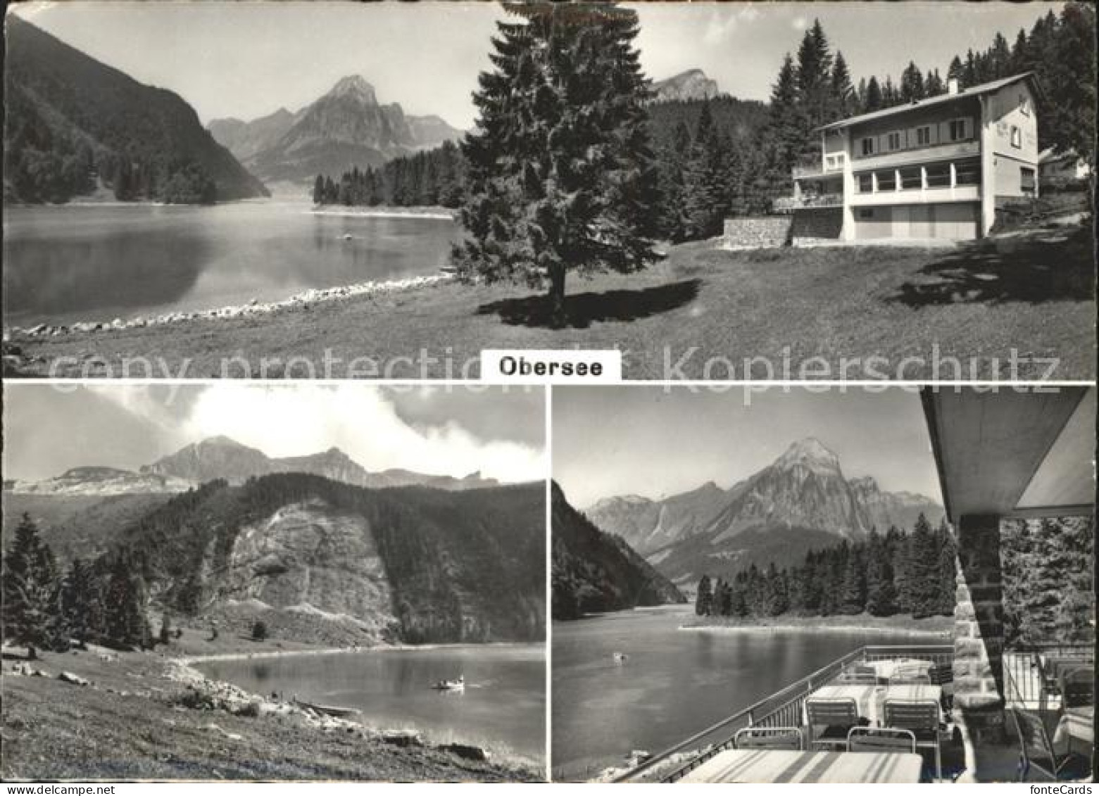 11631634 Naefels Berghaus Obersee Terrasse Alpenpanorama Naefels - Sonstige & Ohne Zuordnung