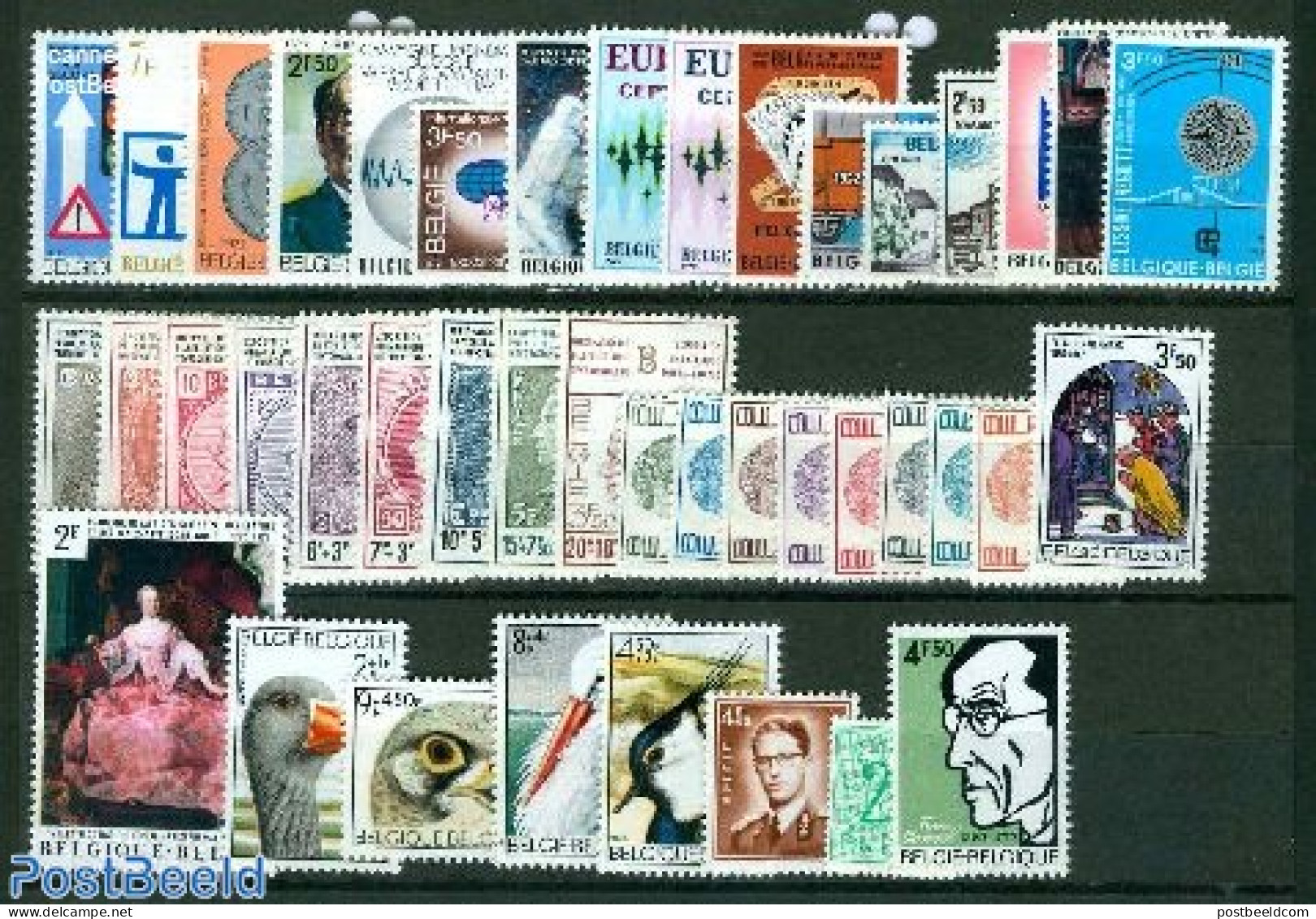 Belgium 1972 Yearset 1972, Complete, 42v, Mint NH, Various - Yearsets (by Country) - Ongebruikt
