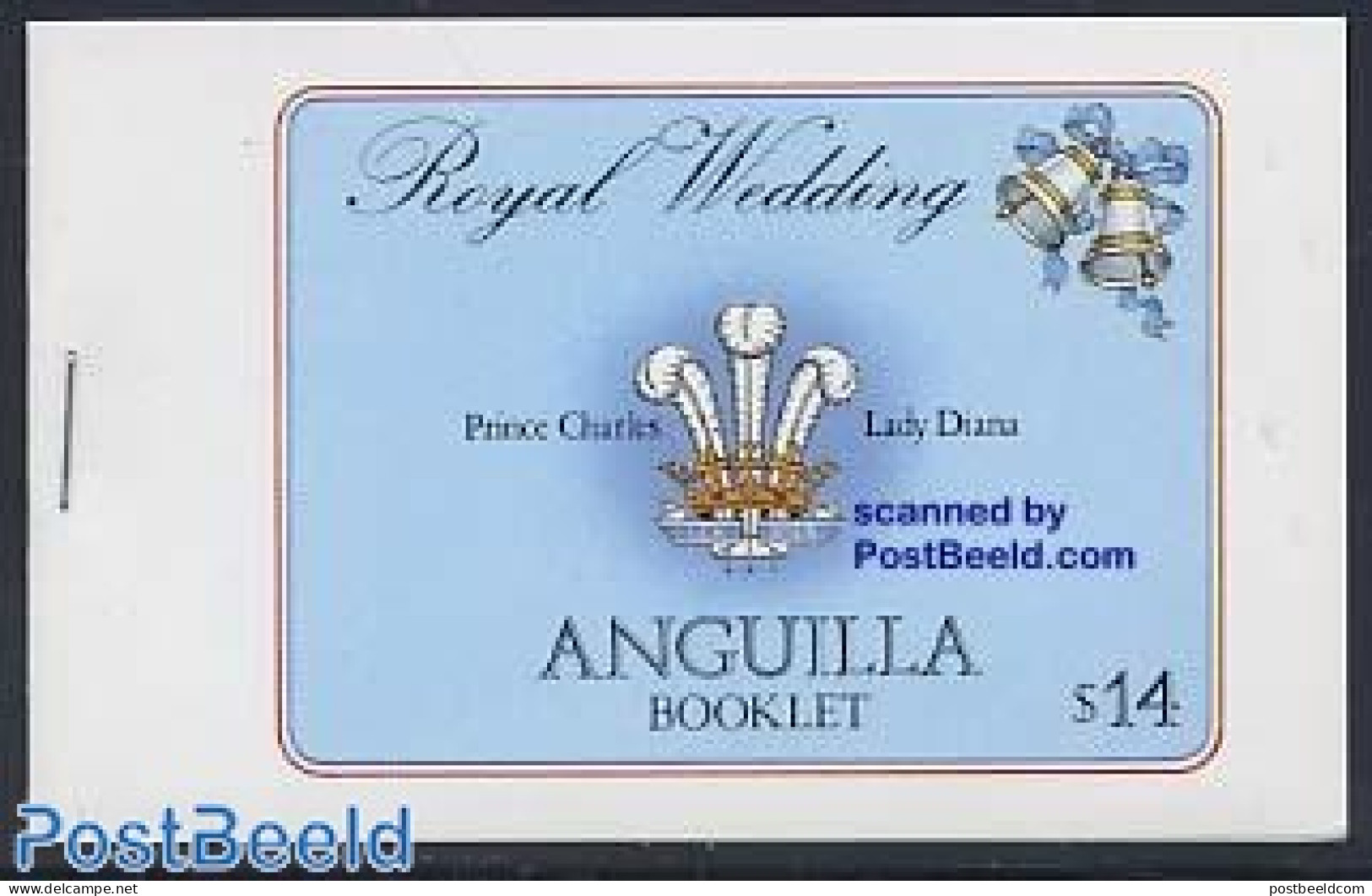 Anguilla 1981 Charles/Diana Wedding Booklet, Mint NH, History - Kings & Queens (Royalty) - Stamp Booklets - Königshäuser, Adel