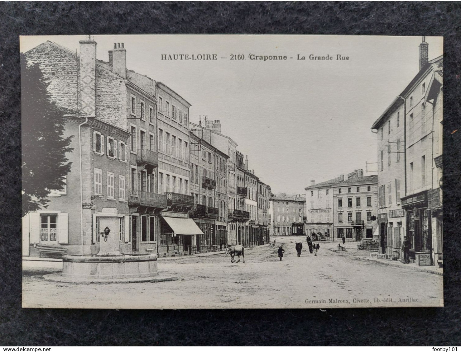 CPA   CRAPONNE  La Grande Rue   N° 2160 - Craponne Sur Arzon