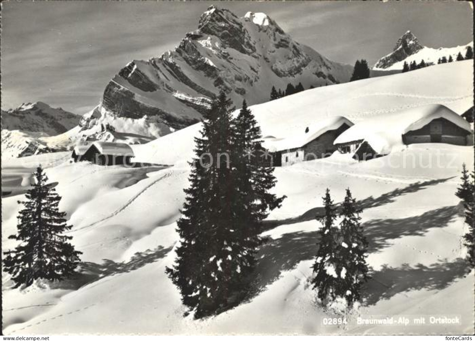 11631614 Braunwald GL Alp Mit Ortstock Glarner Alpen Winterimpressionen Braunwal - Andere & Zonder Classificatie