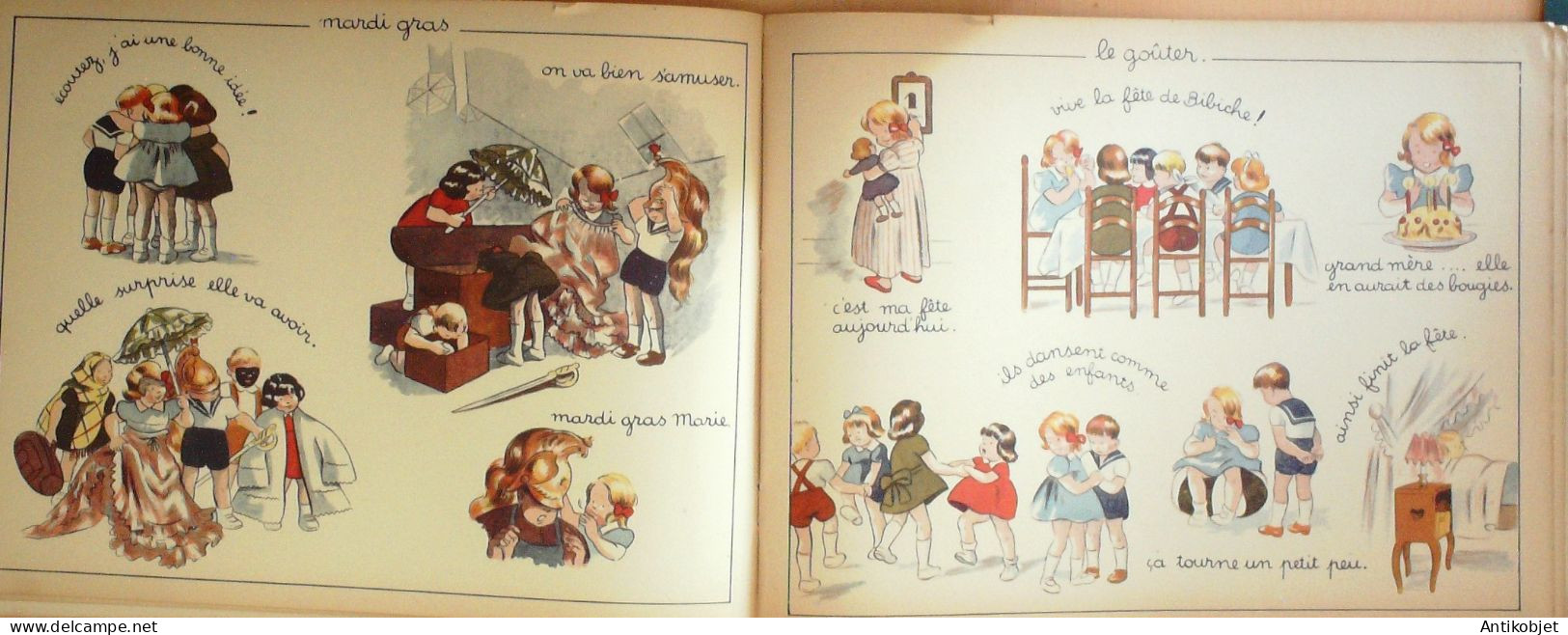 Bibiche Petite Fille Illustrateur Blanchard Eo 1946 - Autres & Non Classés