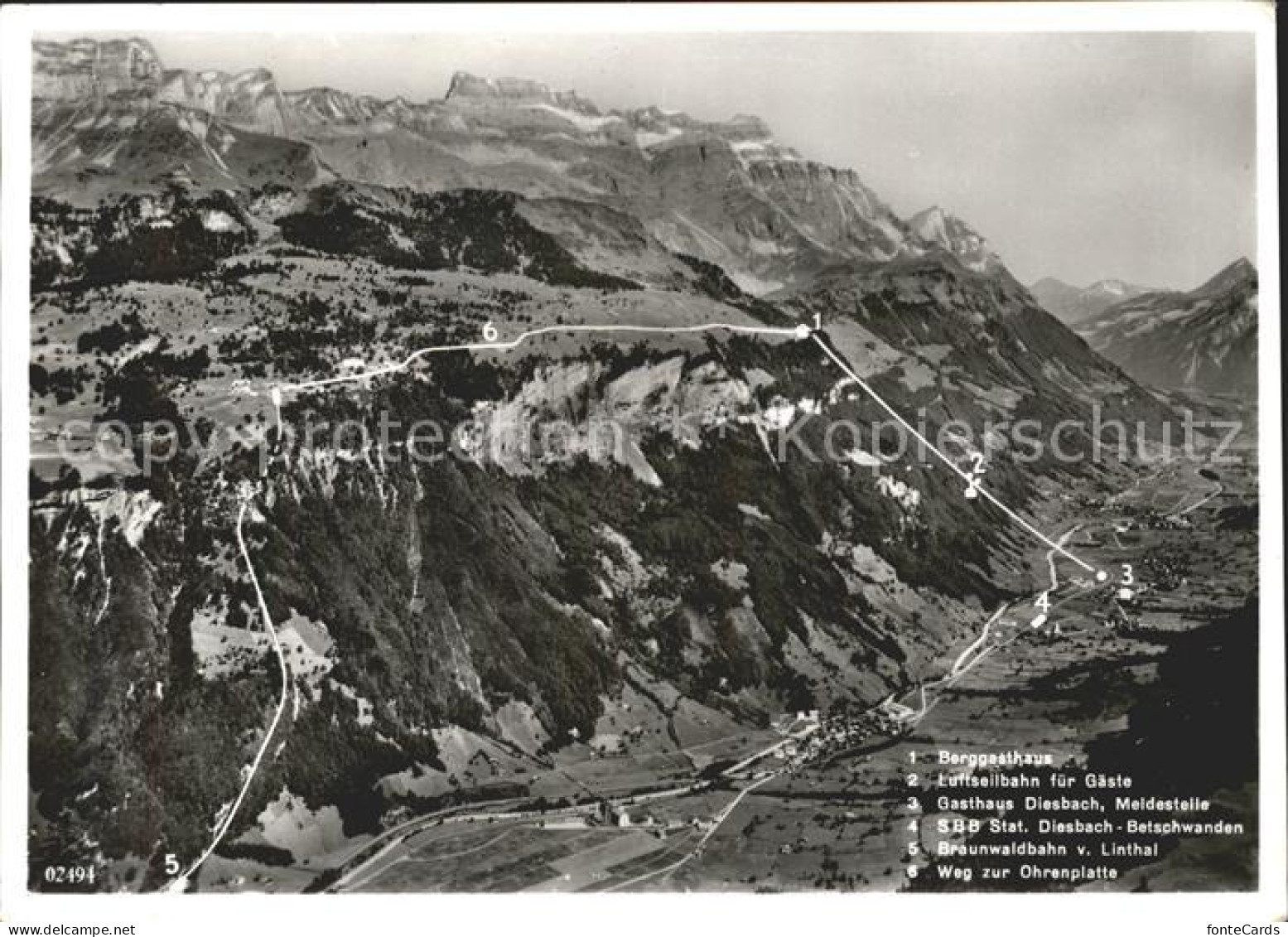 11631602 Braunwald GL Terrasse Mit Ohrenplatte Berggasthaus Pension Alpenpanoram - Sonstige & Ohne Zuordnung