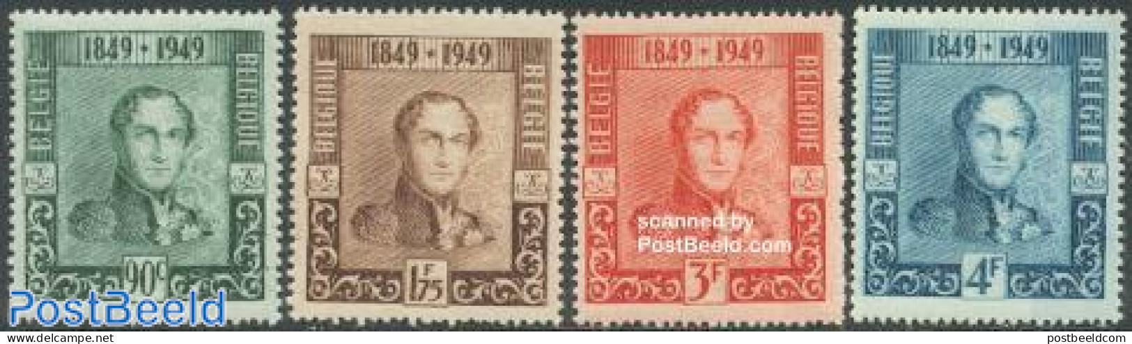 Belgium 1949 Stamp Centenary 4v, Mint NH, Stamps On Stamps - Neufs