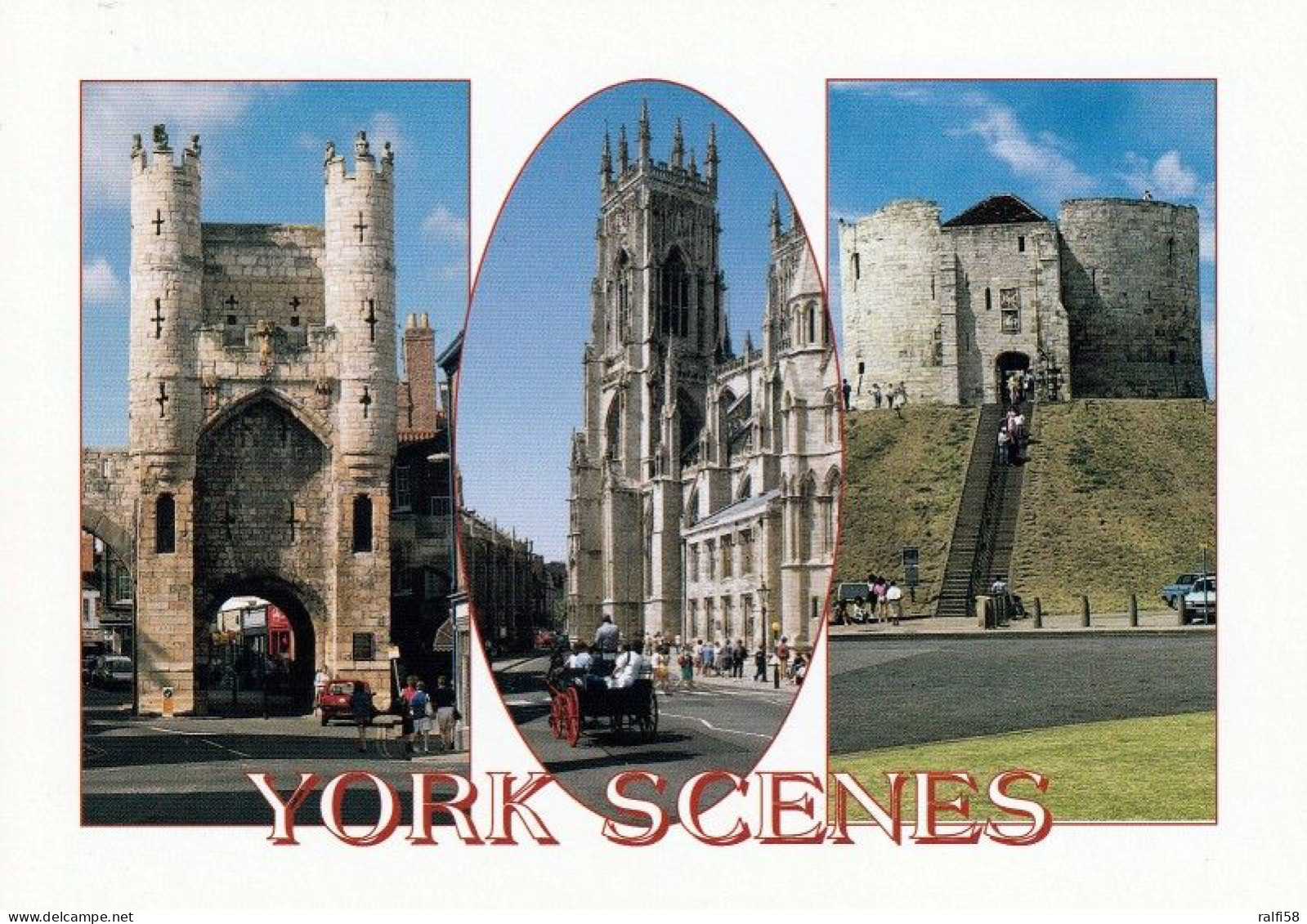 1 AK England * Sehenswürdigkeiten Der Stadt York - Monk Bar - York Minster From Minster Yard - Clifford's Tower * - York
