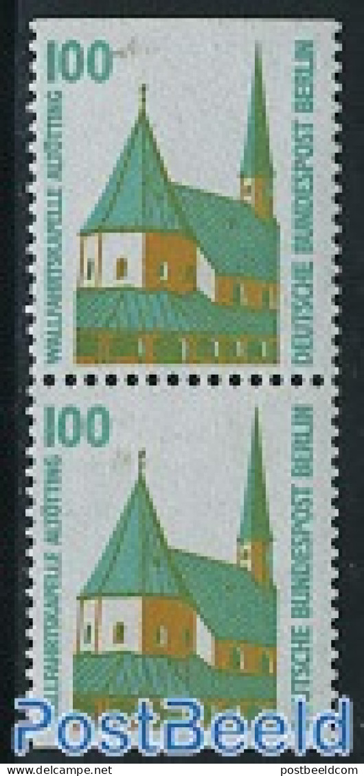 Germany, Berlin 1989 Definitive, Booklet Pair, Mint NH, Religion - Churches, Temples, Mosques, Synagogues - Unused Stamps