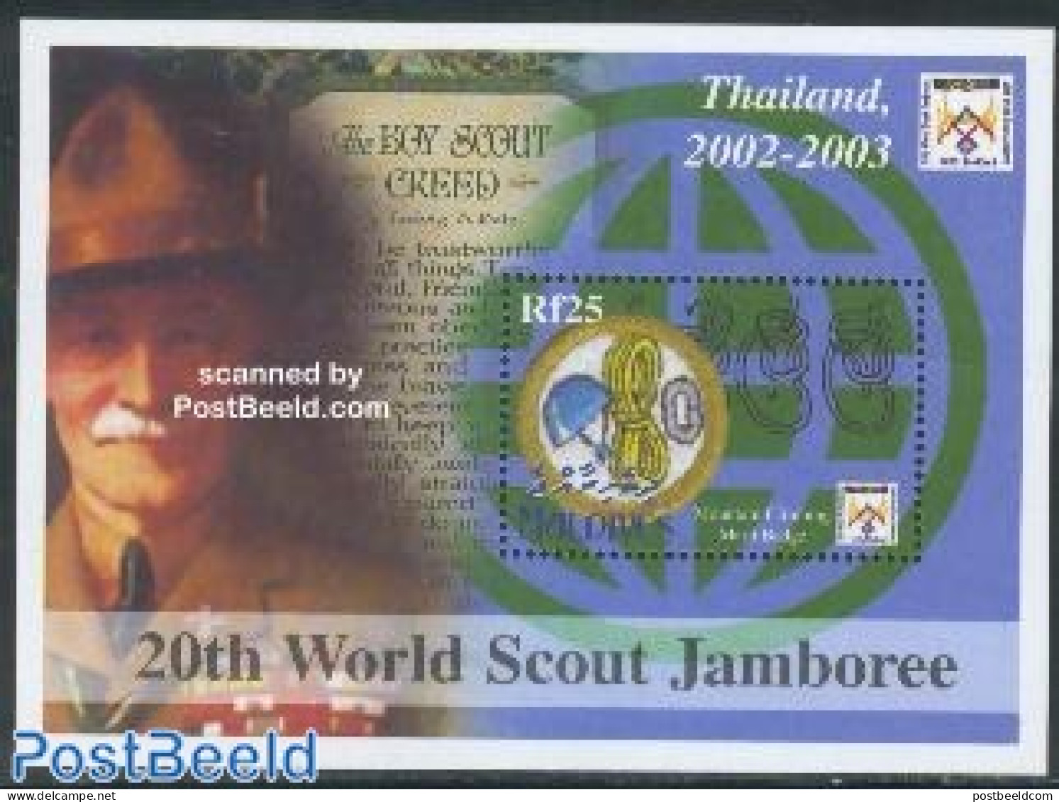 Maldives 2002 World Jamboree S/s, Mint NH, Sport - Scouting - Maldivas (1965-...)