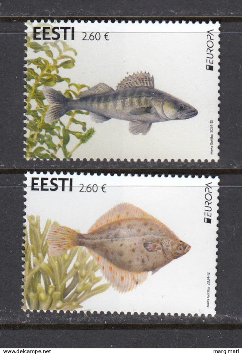 Estland 2024. Underwater Fauna And Flora.2W. MNH. - Estonie
