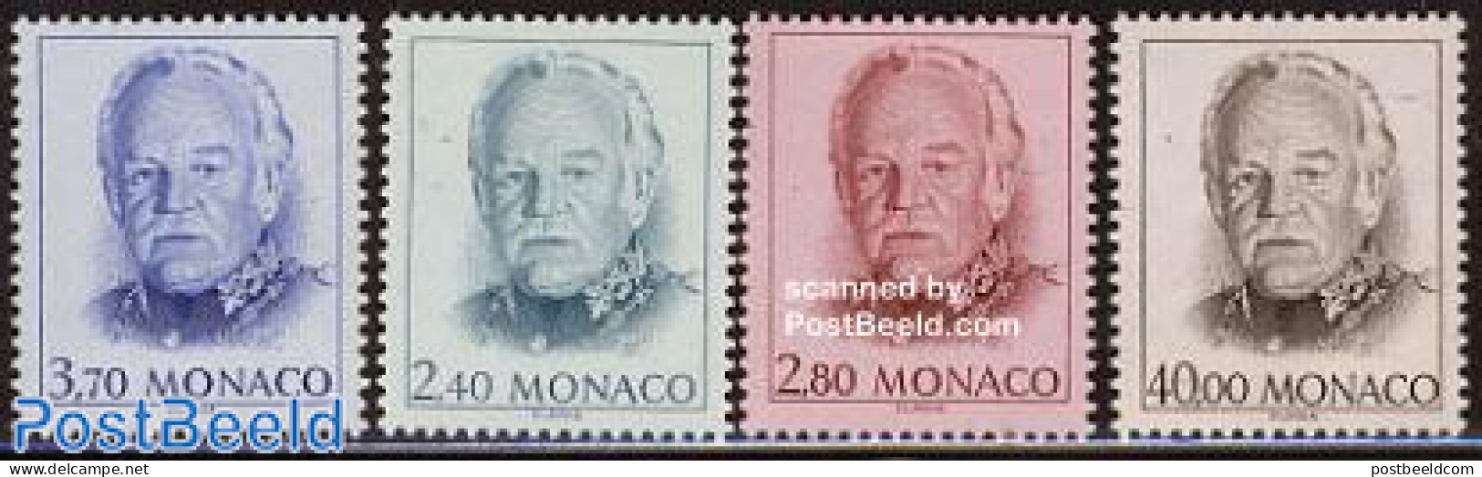 Monaco 1993 Definitives 4v, Mint NH - Unused Stamps
