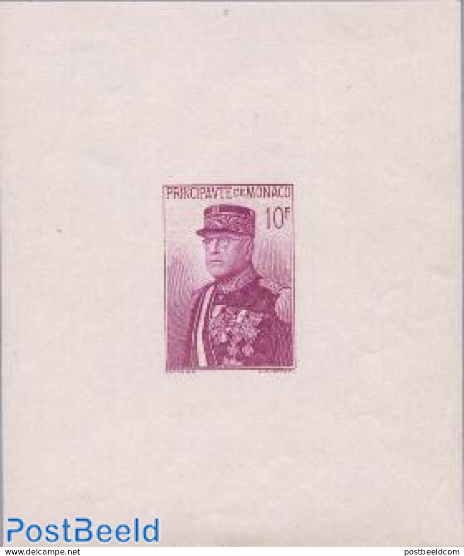 Monaco 1938 National Day S/s, Unused (hinged), History - Kings & Queens (Royalty) - Ungebraucht