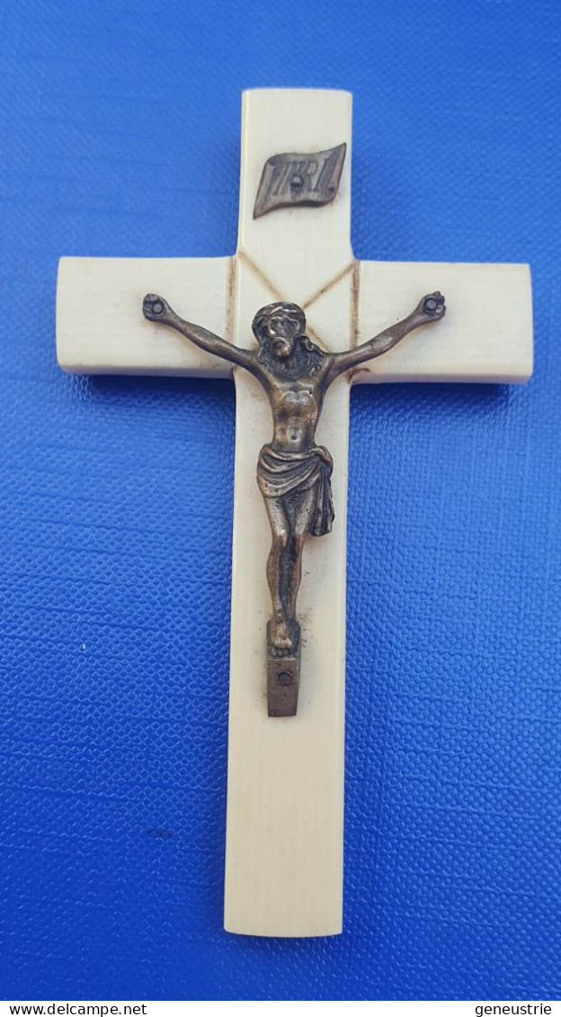 Belle Croix Pectorale Ivoire Ancien Début XXe - Crucifix - Ivory Cross - Religious Medal - Religion & Esotericism