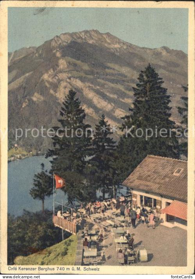 11631573 Filzbach Cafe Kerenzer Berghus Walensee Alpenpanorama Filzbach - Andere & Zonder Classificatie