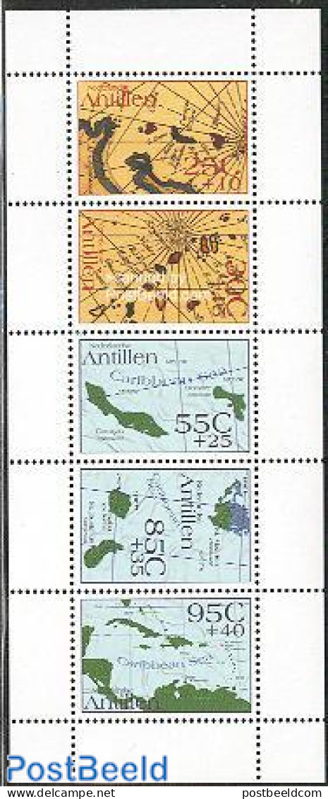 Netherlands Antilles 2003 Maps 5v M/s, Mint NH, Various - Maps - Géographie