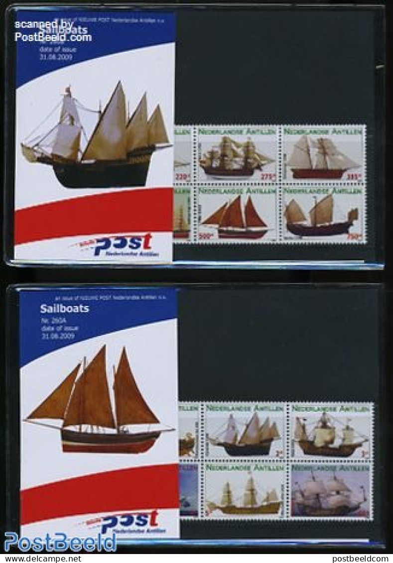 Netherlands Antilles 2009 Ships Presentation Pack (2), Mint NH, Transport - Ships And Boats - Schiffe