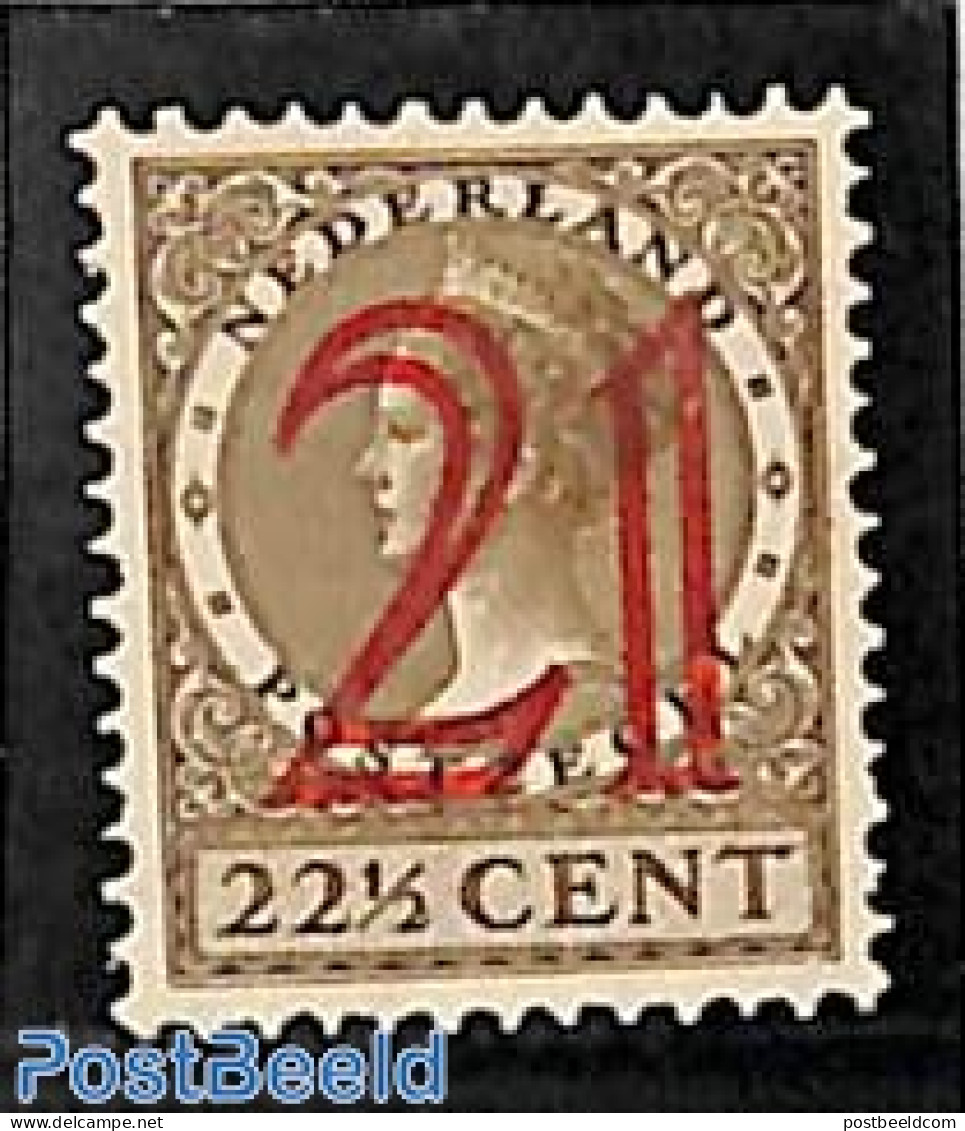 Netherlands 1929 Overprint 1v, Unused (hinged) - Nuovi