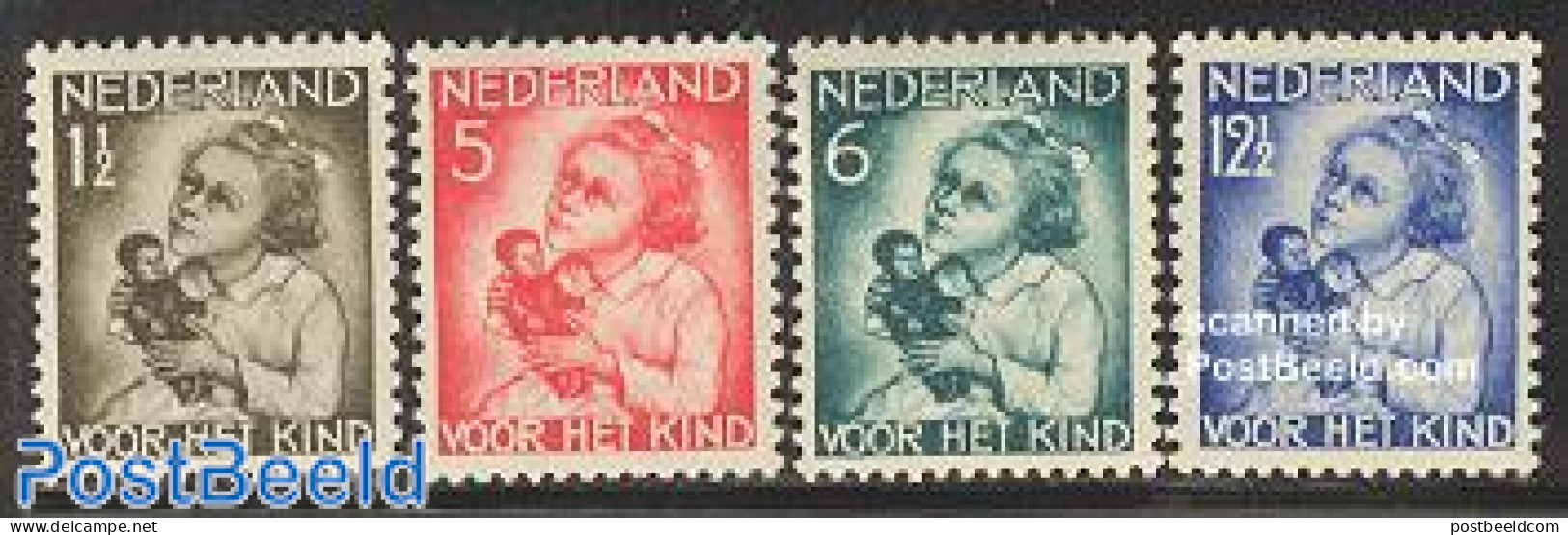 Netherlands 1934 Child Welfare 4v, Mint NH, Various - Toys & Children's Games - Ungebraucht