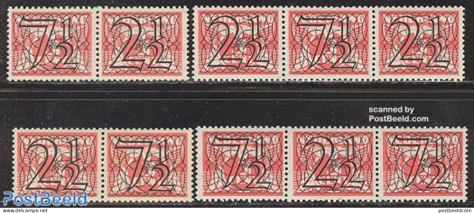Netherlands 1940 Combinations 4 Pairs, Unused (hinged) - Unused Stamps