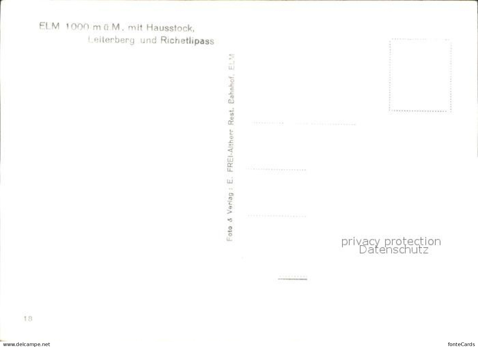 11631559 Elm GL Panorama Mit Hausstock Leiterberg Und Richetlipass
 Elm - Other & Unclassified