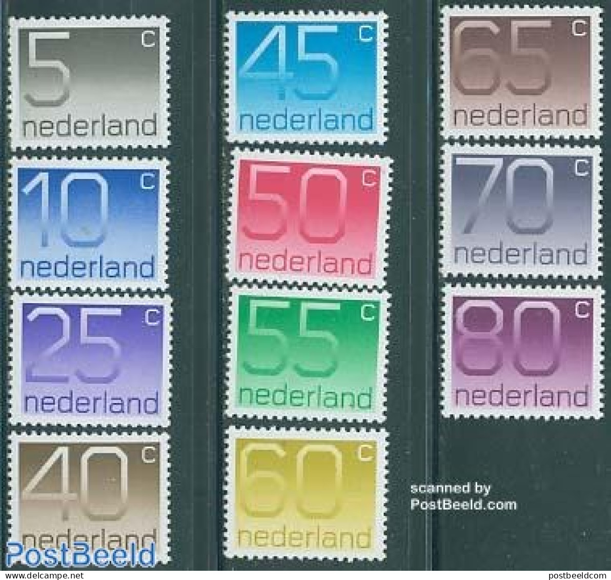 Netherlands 1976 Definitives 11v, Mint NH - Unused Stamps