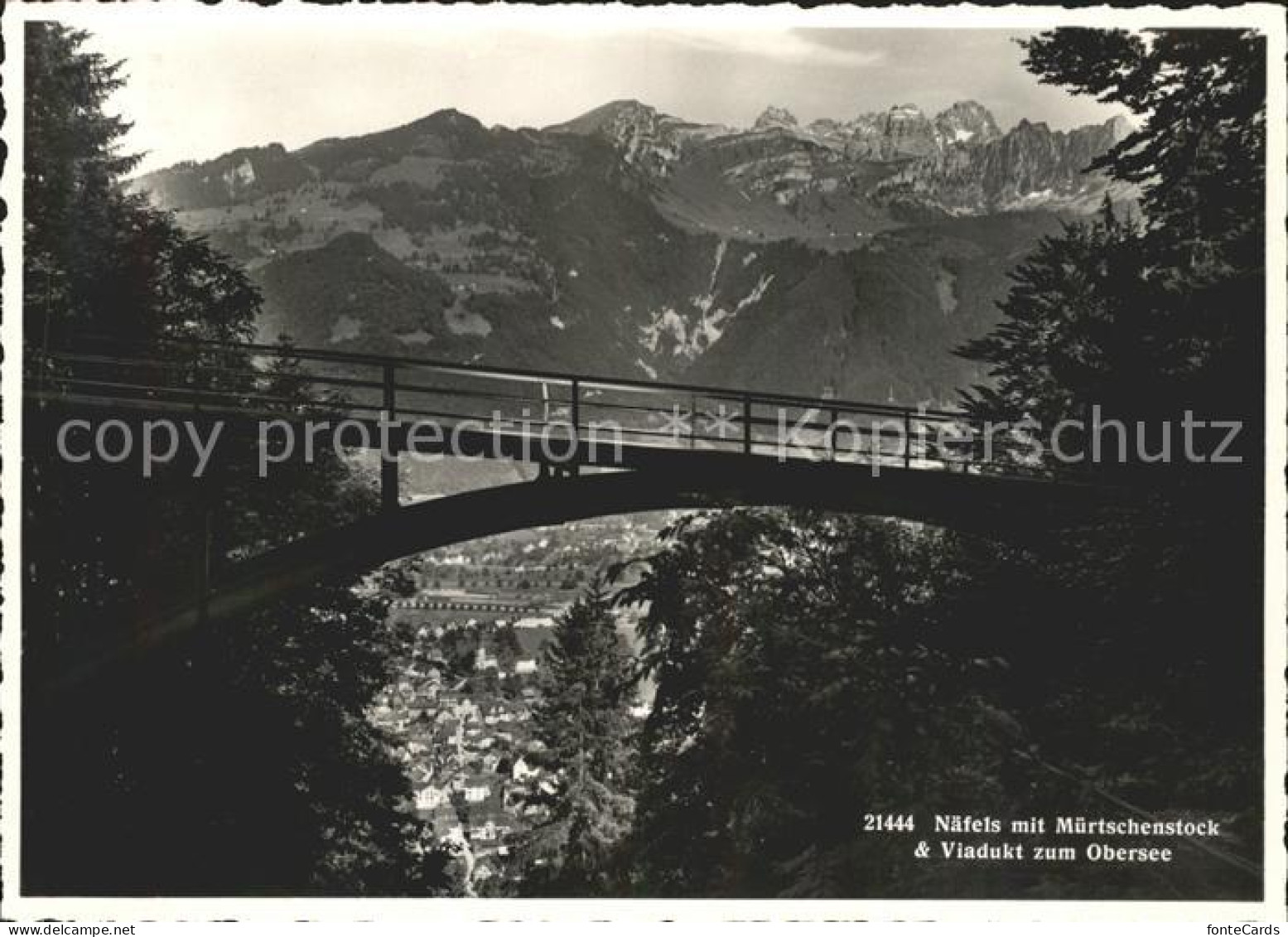 11631556 Naefels Panorama Mit Muertschenstock Viadukt Zum Obersee Naefels - Sonstige & Ohne Zuordnung