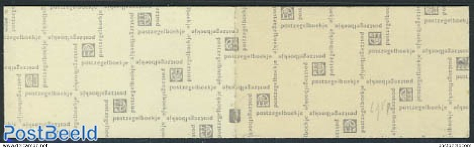 Netherlands 1968 5x20c Booklet Count Block, Mint NH, Stamp Booklets - Ongebruikt