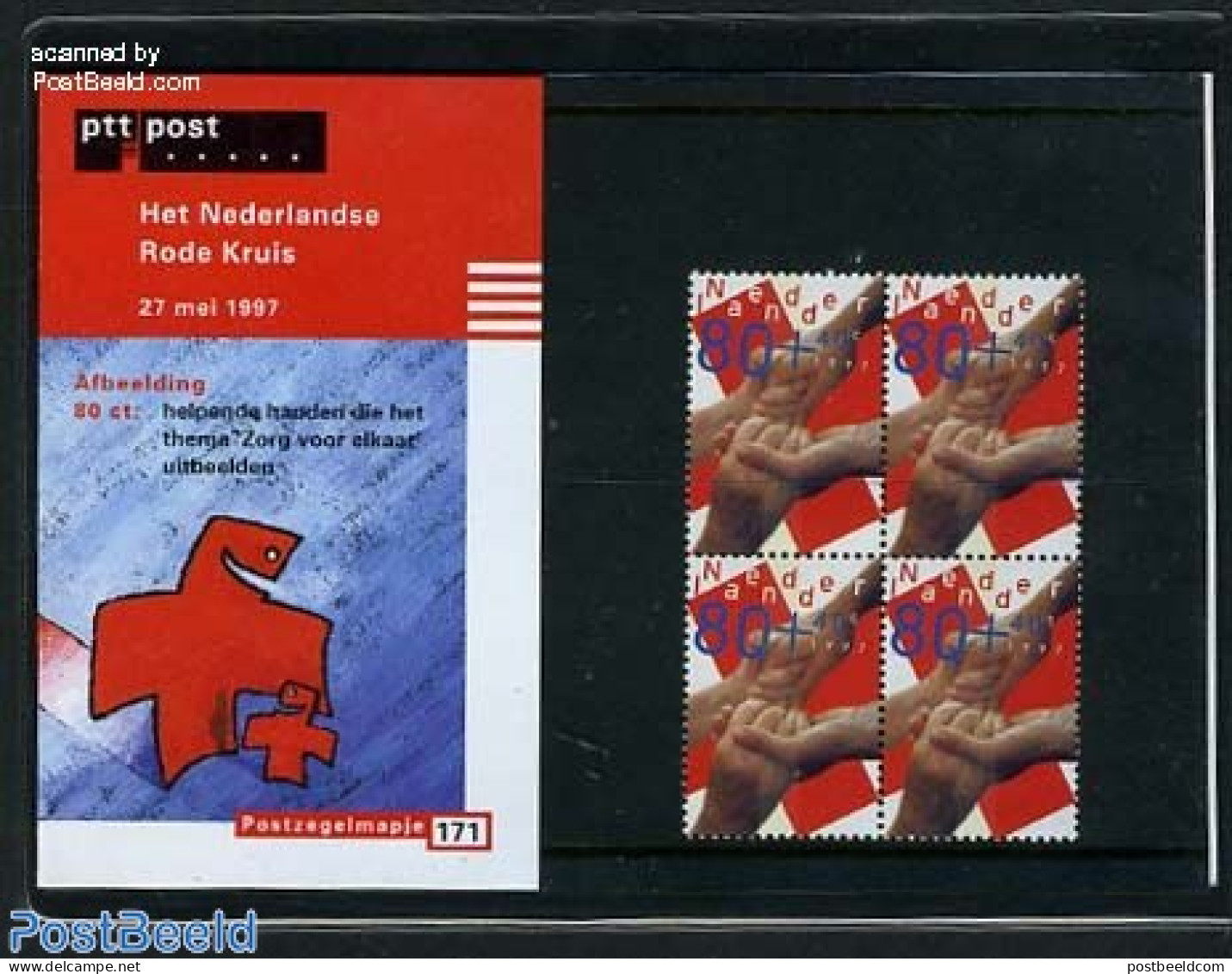 Netherlands 1997 Red Cross 1v, Presentation Pack 171, Mint NH, Health - Red Cross - Ongebruikt