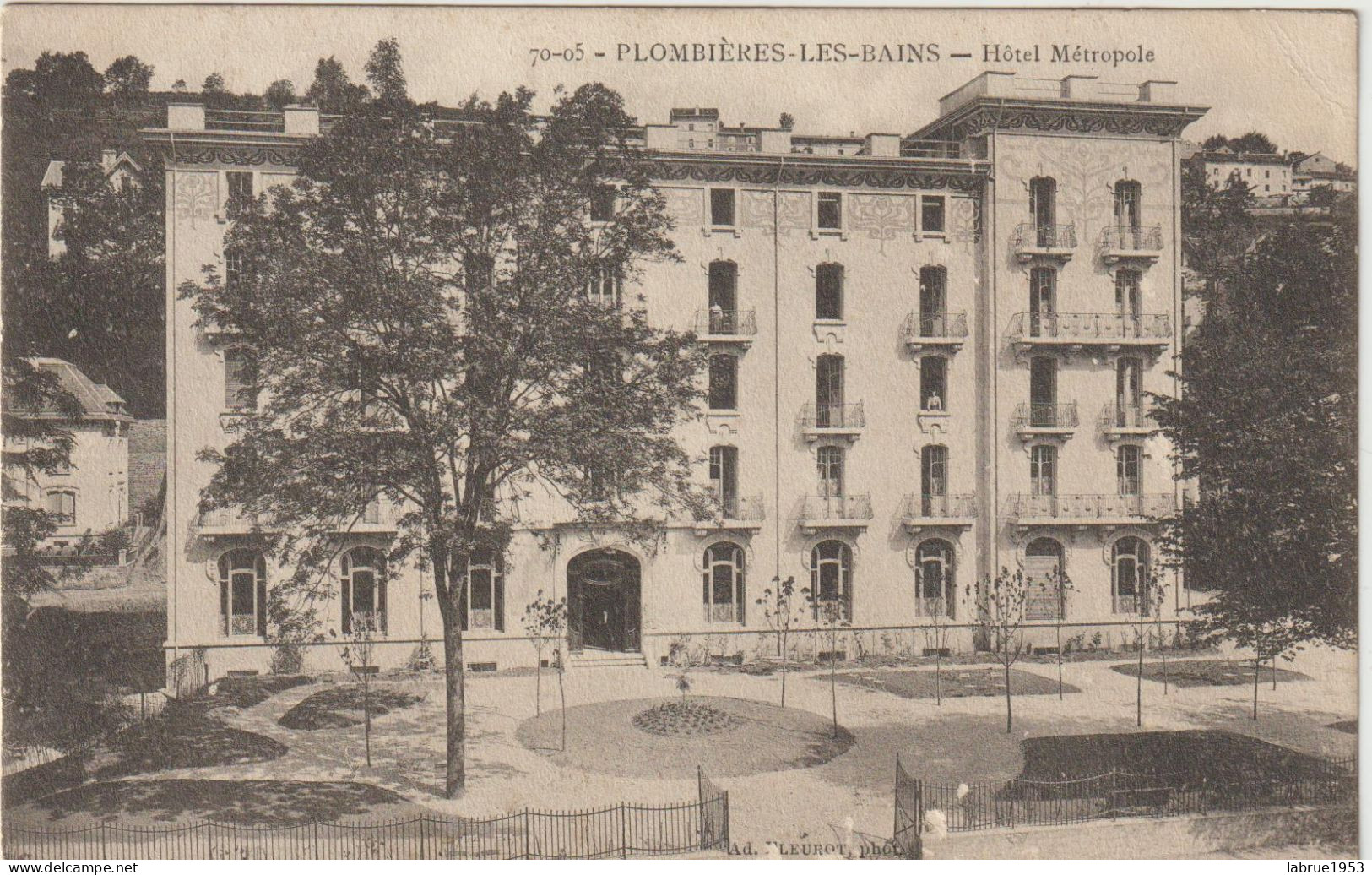 Pombières-les-Bains  - Hôtel Métropole - (G.2652) - Plombieres Les Bains