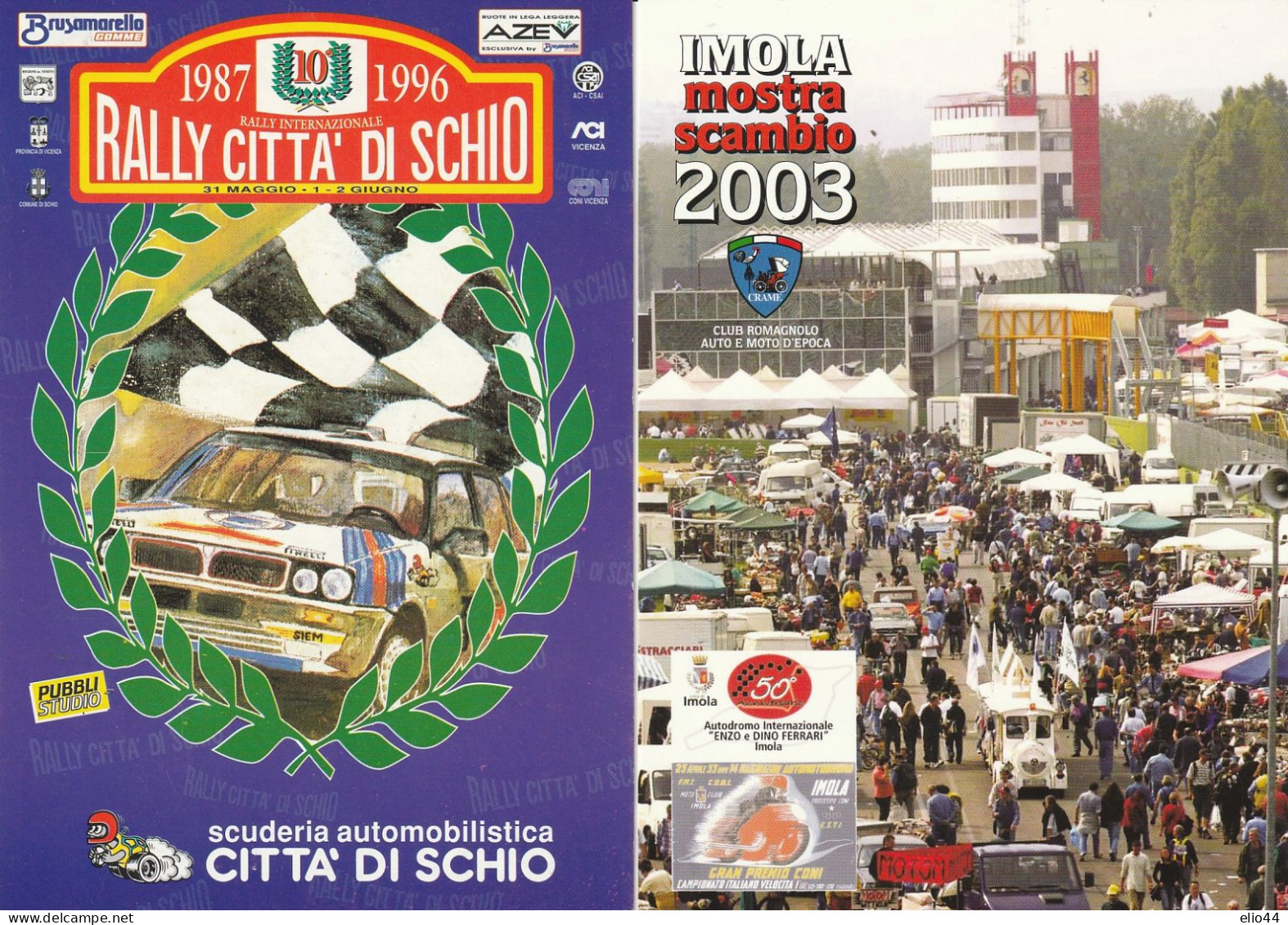 Tematica  Automobilismo  - Imola - Mostra Scambio 2003 - Rally Città Di Schio 1996 - - Andere & Zonder Classificatie