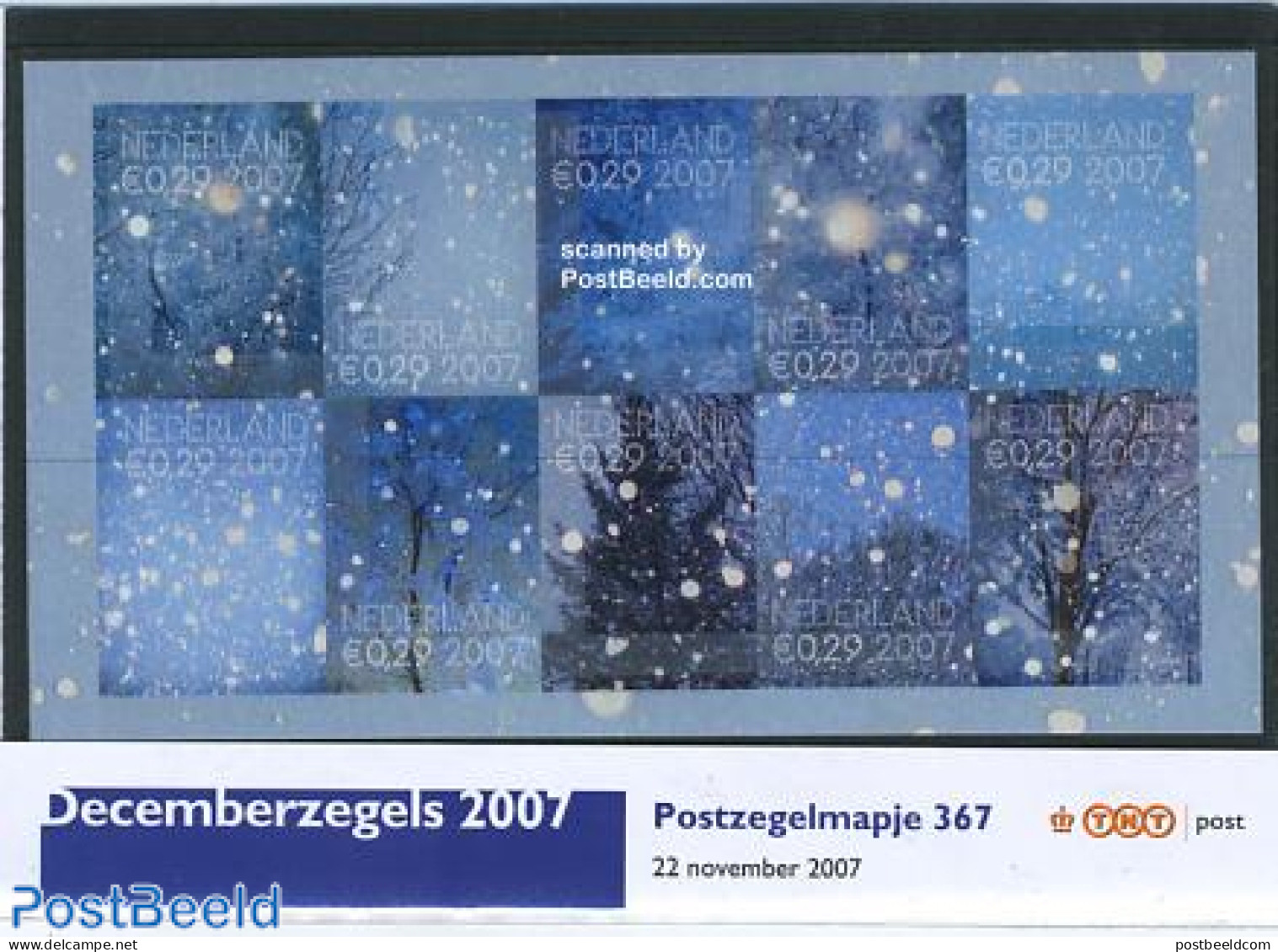 Netherlands 2007 Christmas Presentation Pack 367, Mint NH, Nature - Religion - Trees & Forests - Christmas - Nuovi