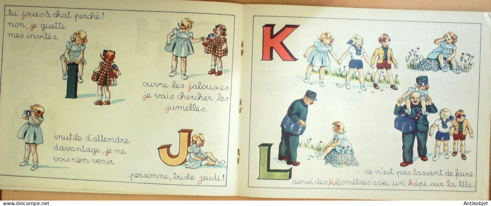 Bibiche & Son Alphabet Illustrateur Blanchard Eo 1946 - 5. Wereldoorlogen
