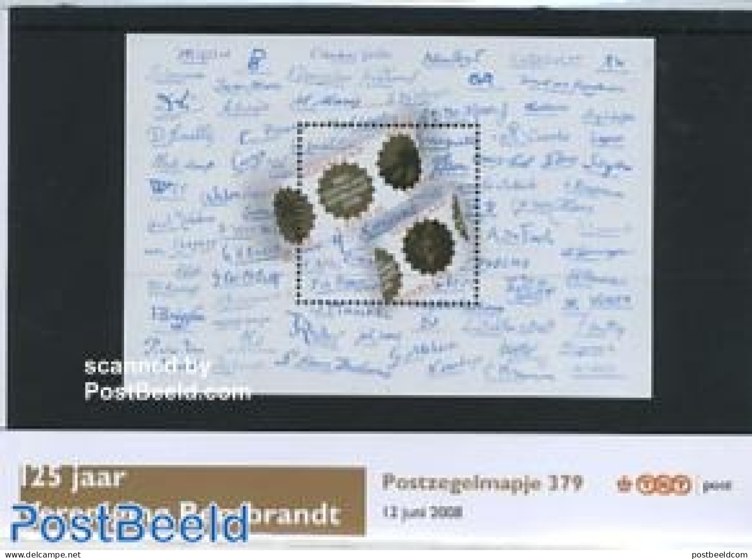 Netherlands 2008 Rembrandt Association Presentation Pack 379, Mint NH, Art - Handwriting And Autographs - Rembrandt - .. - Ungebraucht