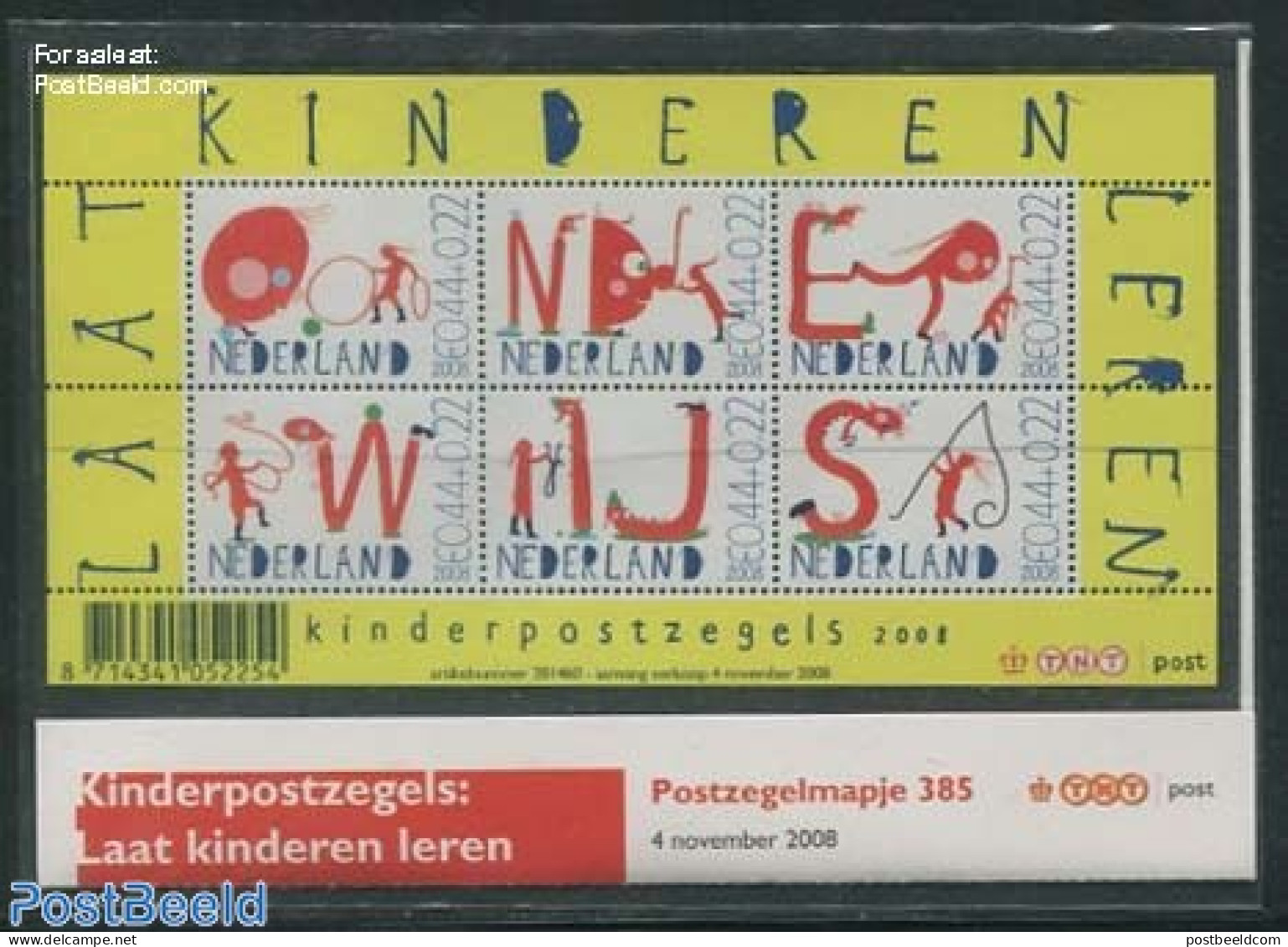 Netherlands 2008 Child Welfare Presentation Pack 385, Mint NH - Ungebraucht