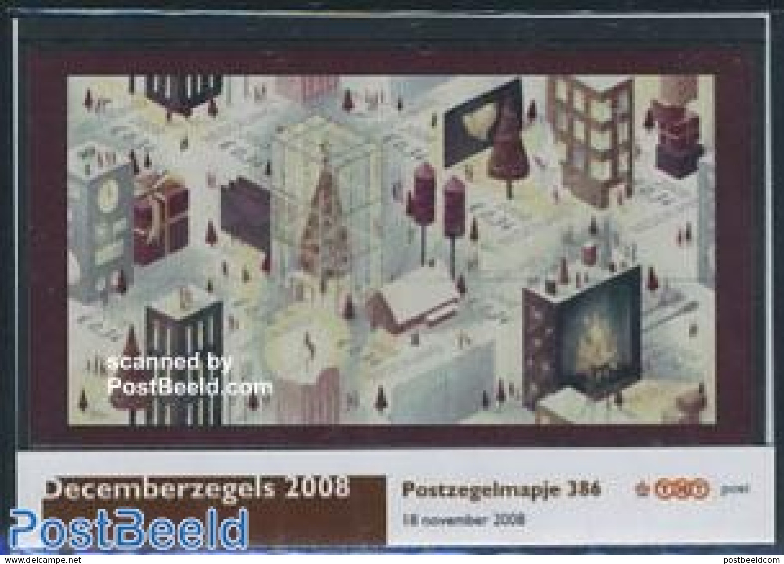 Netherlands 2008 Christmas Presentation Pack 386, Mint NH, Religion - Christmas - Unused Stamps