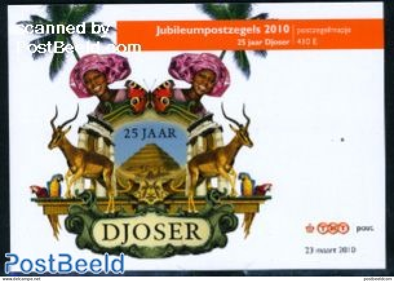 Netherlands 2010 25 Years Djoser Presentation Pack 410E, Mint NH, Nature - Various - Camels - Tourism - Unused Stamps