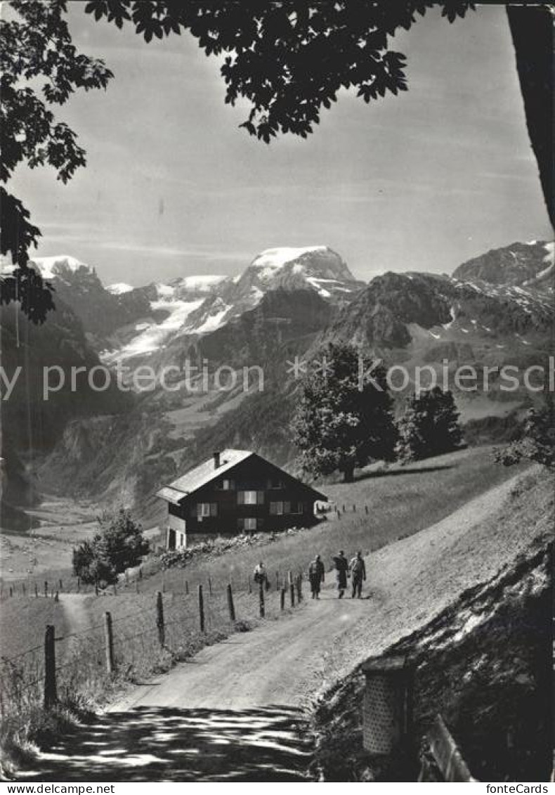 11631536 Braunwald GL Wanderweg Blick Zum Toedi Glarner Alpen Braunwald - Autres & Non Classés