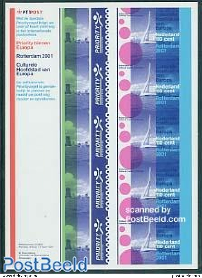 Netherlands 2001 Rotterdam (bridge) M/s, Mint NH, Art - Bridges And Tunnels - Unused Stamps