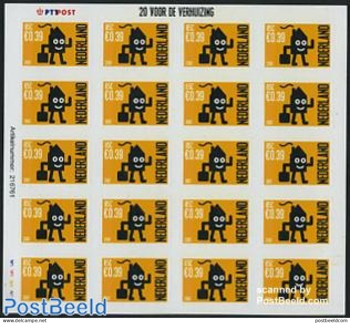 Netherlands 2001 Moving Stamp M/s, Mint NH - Unused Stamps