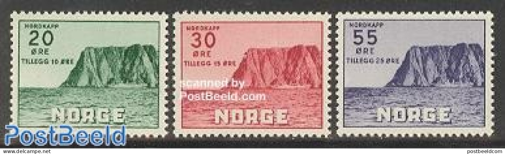 Norway 1953 Tourism 3v, Mint NH, Transport - Ships And Boats - Ongebruikt